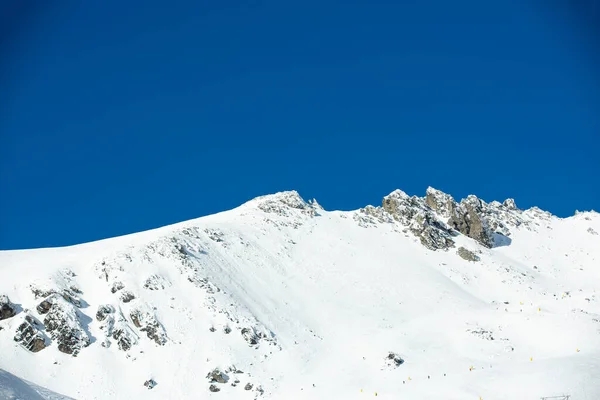 Winter Landscape Snow Mountain Blue Sky South Island New Zealand — Stock Photo, Image