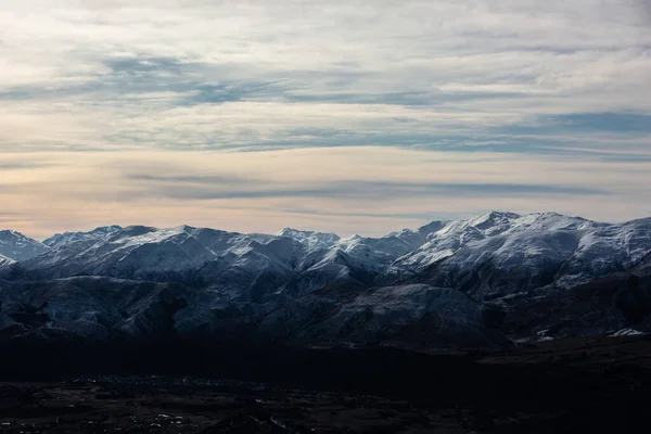 Téli Táj Hegy Ellen Kék South Island Zéland — Stock Fotó