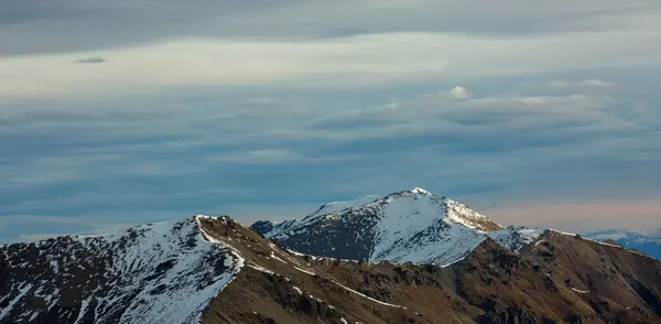 Сцена Снежной Горы Южном Острове Нью Йорк — стоковое фото