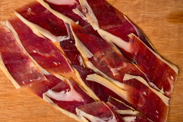 Mesa Con Jamón Ibérico Del Sur España — Foto de Stock