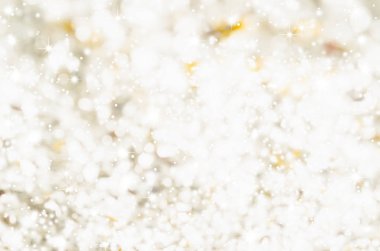 Pırıl pırıl ışıklar arka plan. Gümüş ve altın. & Odaklan