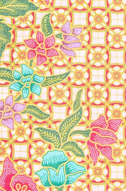 Sanatın güzel dokusu Thai Batik deseni.