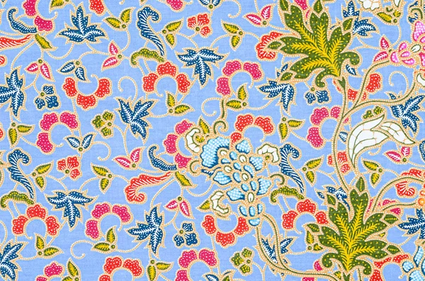 Close Texture Beautiful Art Thai Batik Pattern — Stock Photo, Image