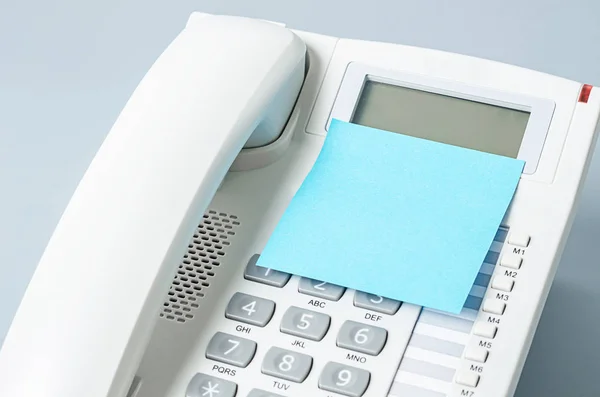 Blank Sticky Note Telephone Your Text Message — Stock Photo, Image