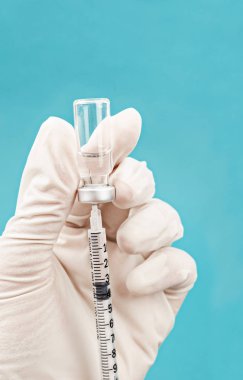 Tıbbi cam şişe aşı laboratuvar için.