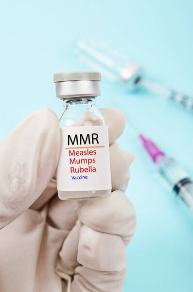 MMR vaccine for Measles, Mumps, and Rubella.