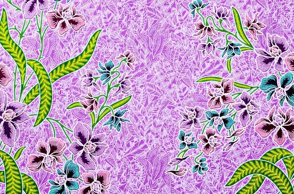 Művészet Szépsége Batik Textil Minta Hogy Lesz Hagyományos Ruhák — Stock Fotó