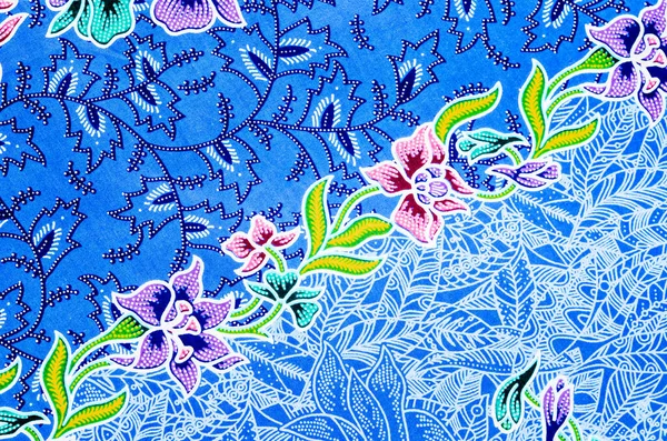 Piękny Wzór Tkaniny Batik Sztuki Które Stają Się Tradycyjne Ubrania — Zdjęcie stockowe
