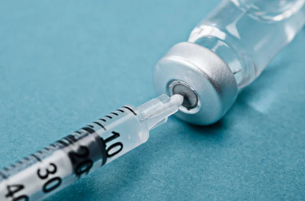 Vacina Seringa Injetável Prevenção Imunização Tratamento Infecção Pelo Vírus Corona — Fotografia de Stock
