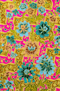 Geleneksel batik sarong desen arkaplanı.