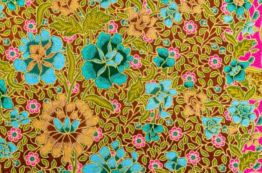 Geleneksel batik sarong desen arkaplanı.
