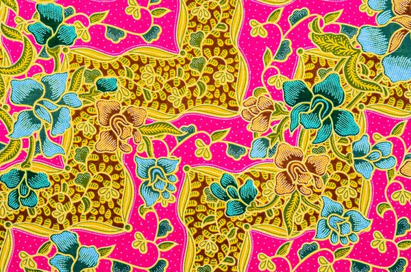 Traditional Batik Sarong Pattern Background — Stock Photo, Image