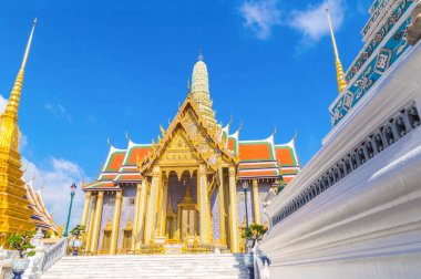 Wat Phra Kaew, Zümrüt Buddha Tapınağı, Bangkok, Tayland.