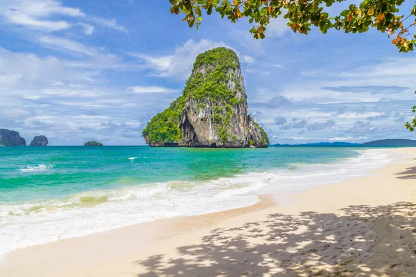 Όμορφη Παραλία Στο Railay Beach Στην Επαρχία Krabi Ταϊλάνδη — Φωτογραφία Αρχείου