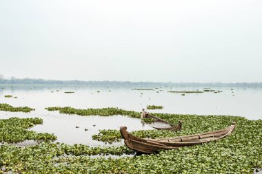 Mandalay bay Myanmar ötesinde huzurlu bir öğleden sonra