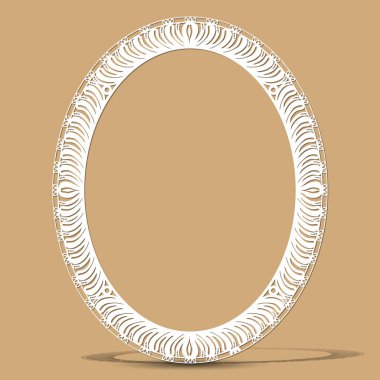 Kağıt, resim ya da fotoğraf gölge gri arka plan üzerinde oyulmuş vintage çerçeve yapılmış