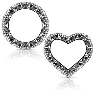 çerçeve için resim ya da fotoğraf gölge beyaz arka plan üzerinde oyulmuş siluet