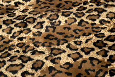 Leopar benekli yumuşak kumaş dokusu