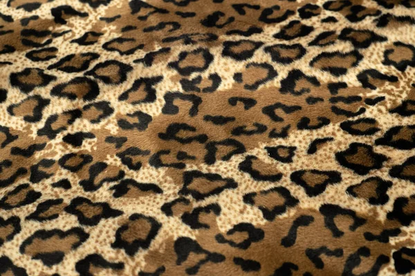 Textura Tela Suave Con Manchas Leopardo —  Fotos de Stock
