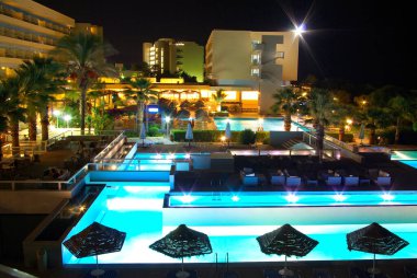 Blue Sea Beach gece görüşü 12.06.2016 Rodos Yunanistan