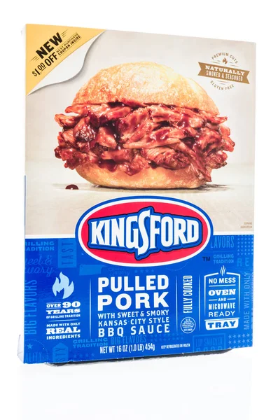 Winneconne Junho 2018 Pacote Carne Porco Puxada Kinsford Com Molho — Fotografia de Stock