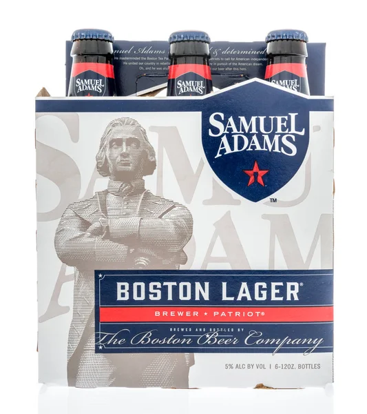 Winneconne Junio 2018 Paquete Seis Cervezas Samuel Adams Boston Sobre — Foto de Stock