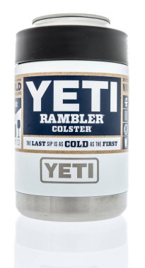 Winneconne, Wi - 16 Haziran 2018: A Yeti rambler geliyor izole bir arka plan üzerinde.