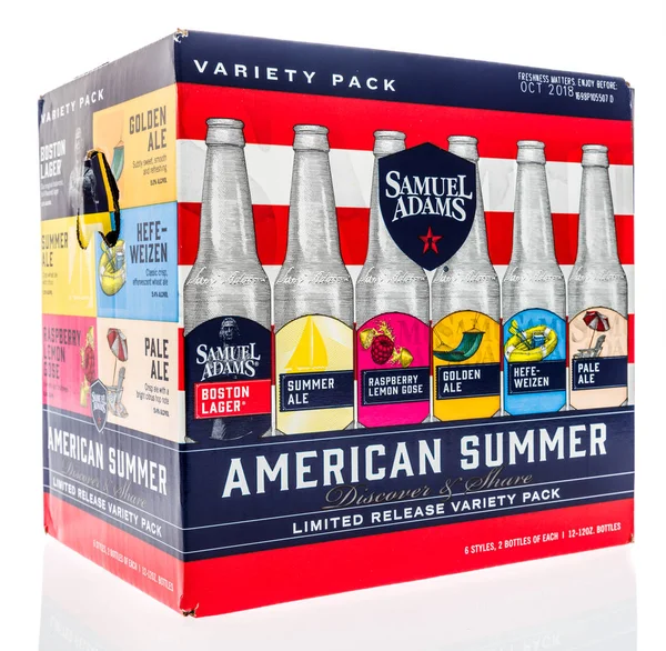 Winneconne July 2018 Pack Samuel Adams Amercian Summer Variety Pack — Stock Photo, Image