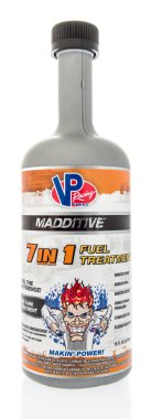 Winneconne, Wi - 30 Temmuz 2018: yakıt sistemi temiz izole bir arka plan üzerinde yarış Vp bir şişe