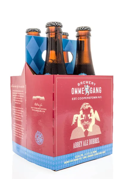 Winneconne Ağustos 2018 Ommegang Bira Dört Bir Paket Abbey Ale — Stok fotoğraf