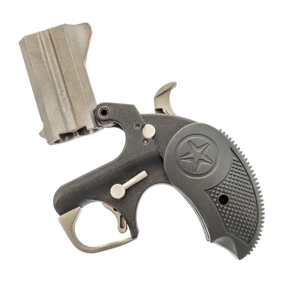 Winneconne Augusti 2018 Bond Arms Derringer Pistol Som Öppen Isolerad — Stockfoto