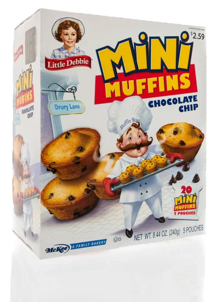 Winneconne Augustus 2018 Een Doos Met Kleine Debbie Mini Muffins — Stockfoto