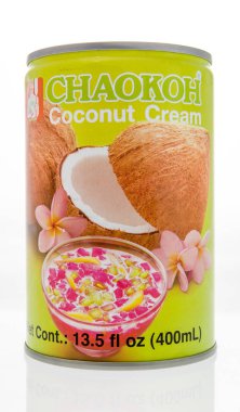 Winneconne, Wi - 7 Ekim 2018: A Chaokah Hindistan cevizi kreması izole bir arka plan üzerinde olabilir