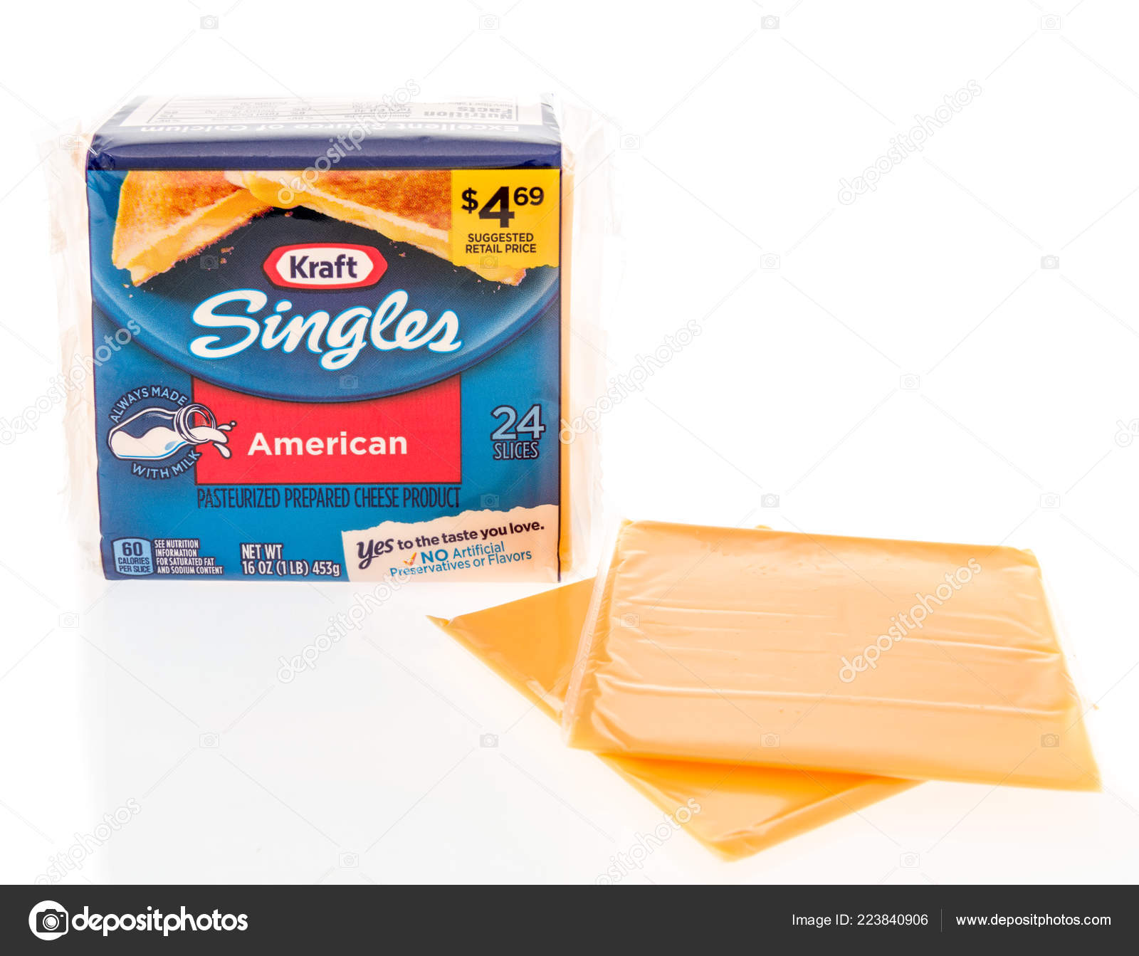 Kraft SINGLES Cheese Pack FRIDGE MAGNET Novelty Indonesia 3D Large 2"