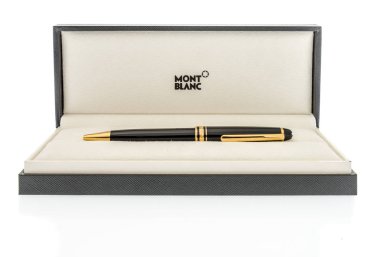 Winneconne, Wi - 9 Kasım 2018: A Montblanc kalem izole bir arka plan üzerinde.