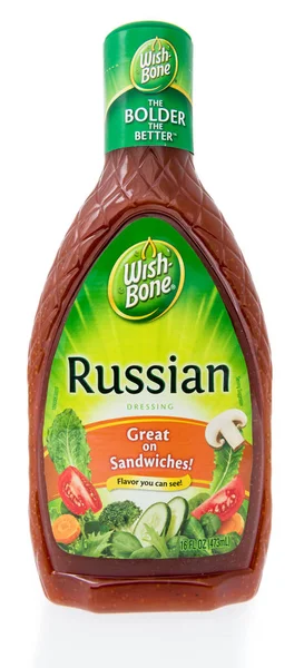 Winneconne November 2018 Bottle Wish Bone Russion Salad Dressing Isolated — Stock Photo, Image