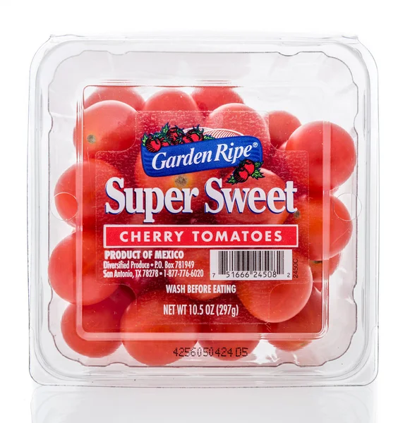 Winneconne Listopada 2018 Pakiet Garden Dojrzałe Super Słodkie Wiśniowe Pomidory — Zdjęcie stockowe