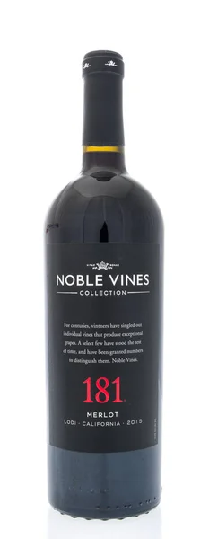 Winneconne Dezembro 2018 Uma Garrafa Vinho Noble Vines 181 Merlot — Fotografia de Stock