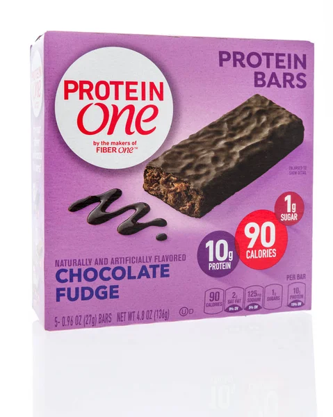 Winneconne December 2018 Package Protein One Protein Bar Isolated Background — Stock Photo, Image