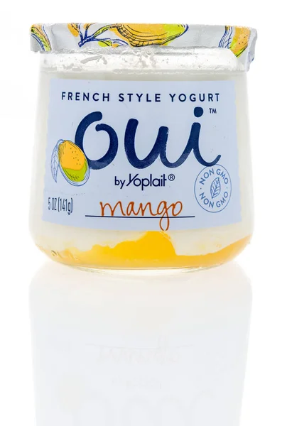 Winneconne Dicembre 2018 Pacchetto Yogurt Stile Francese Oui Yoplait Dal — Foto Stock