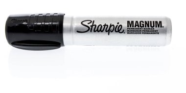 Winneconne, WI - 13 December 2018: A Sharpie marker in Magnum size on an isolated background. clipart
