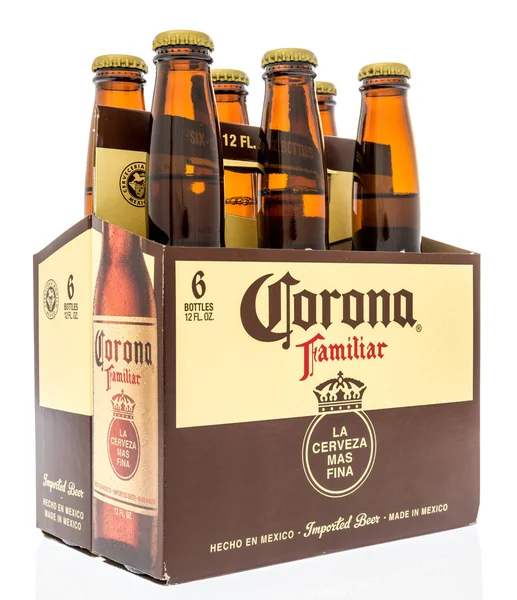 Winneconne Ocak 2019 Corona Etrafı Bira Meksika Dan Izole Bir — Stok fotoğraf