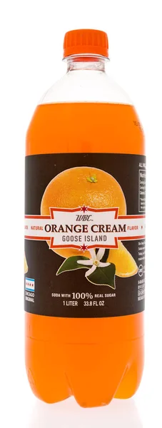 Winneconne Janvier 2019 Une Bouteille Soda Crème Oie Orange Wbc — Photo