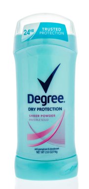 Winneconne, Wi - 14 Şubat 2019: derecesi womans deodorant izole bir arka plan üzerinde bir parça