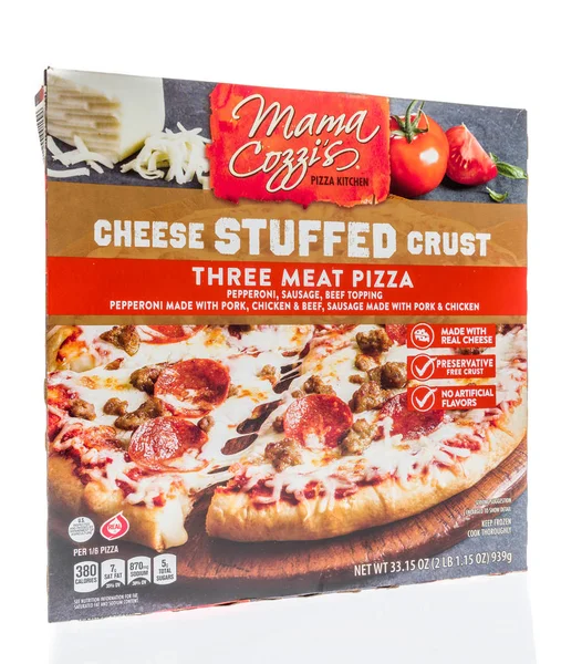 Winneconne Febrero 2019 Paquete Mama Cozzis Pizza Cocina Queso Relleno —  Fotos de Stock