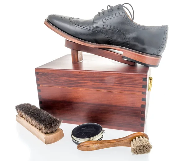 Shoe shine kit — Stock Photo, Image