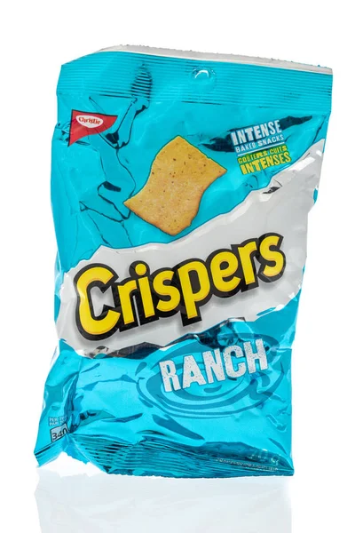 Winneconne Junio 2020 Paquete Christie Crispers Crackers Sobre Fondo Aislado — Foto de Stock