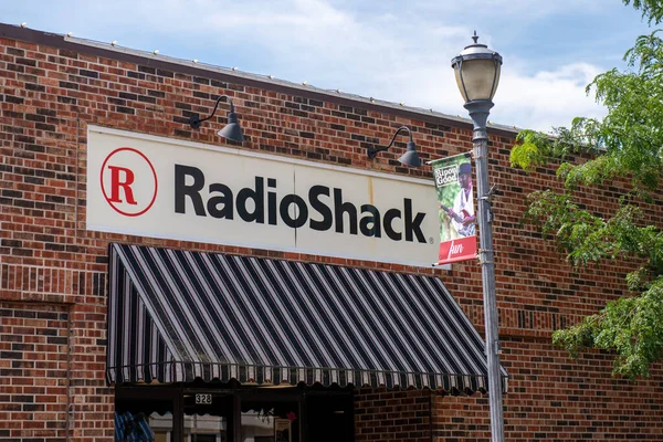 Ripon Luglio 2020 Segno Negozio Radioshack Negozio Elettronico — Foto Stock