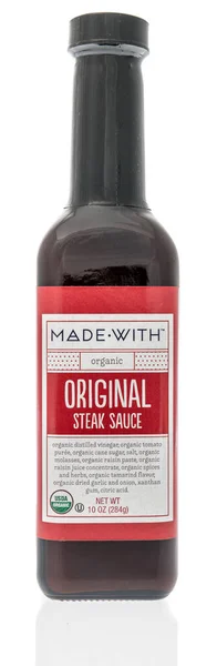 Winneconne October 2020 Bottle Steak Sauce Isolated Background — 스톡 사진