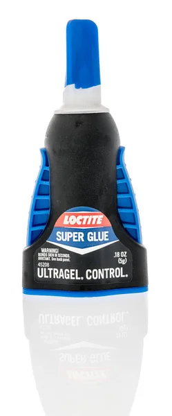 Winneconne Жовтня 2020 Трубка Суперклею Loctite Gel Control Ultra Ізольованому — стокове фото